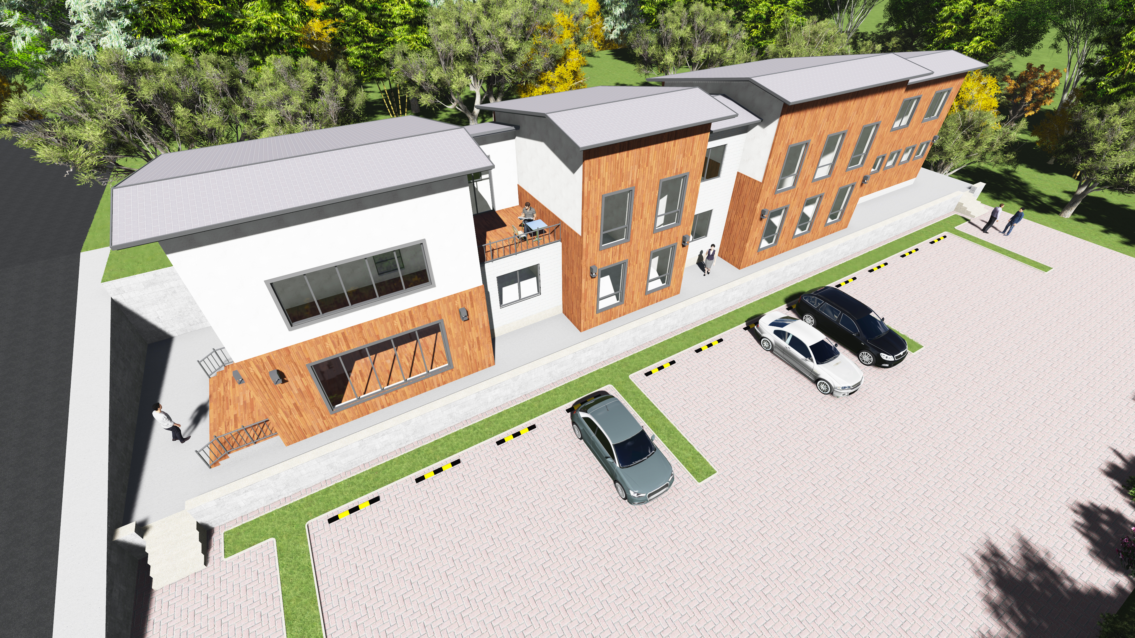 實施方案-嶗山現代辦公樓