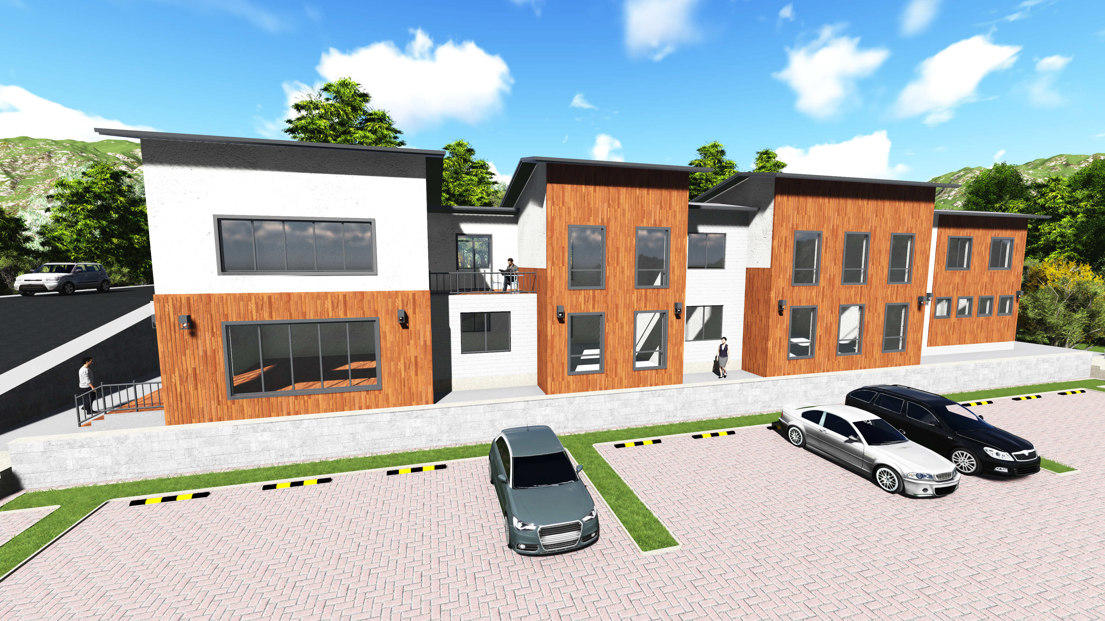 實施方案-嶗山現代辦公樓