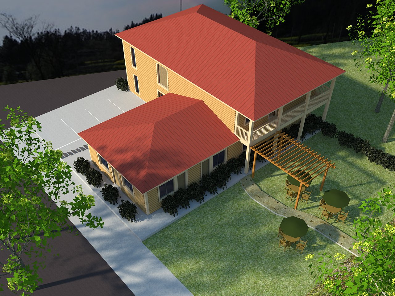 木質會所-中式風格-376㎡